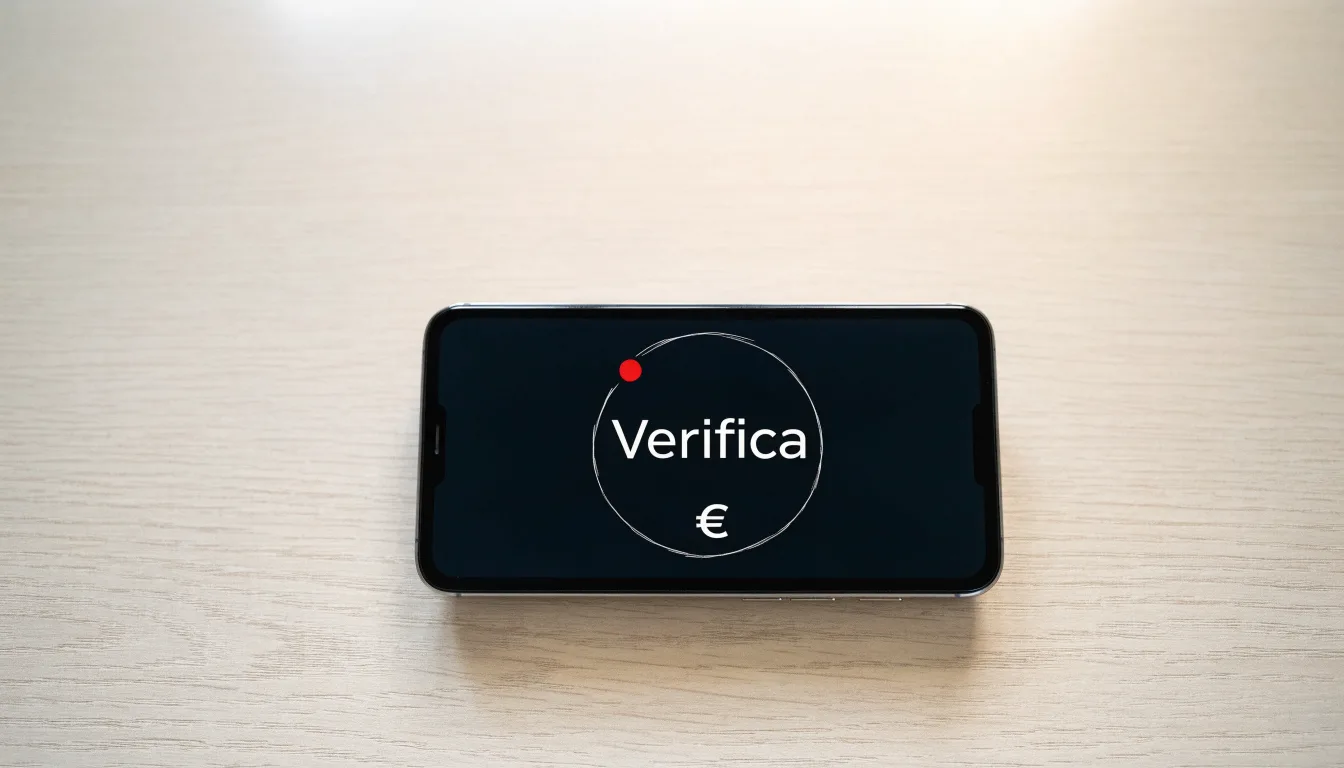 Un documento di identità appoggiato accanto a uno smartphone con un timer sullo schermo, su un tavolo da cucina